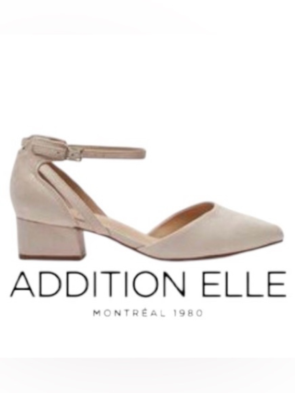 8 Wide Width Neutral Ninna Shoe from Addition-Elle. Nude colour. BNIB
